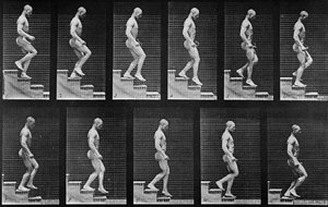 Man descending stairs, from 